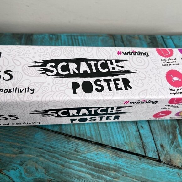 Random Acts Of Kindness Scratch Poster Brand New in Box Gift - Picture 4 of 11